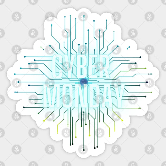 Cyber Monday Sticker by Creatifly Graphic Tees